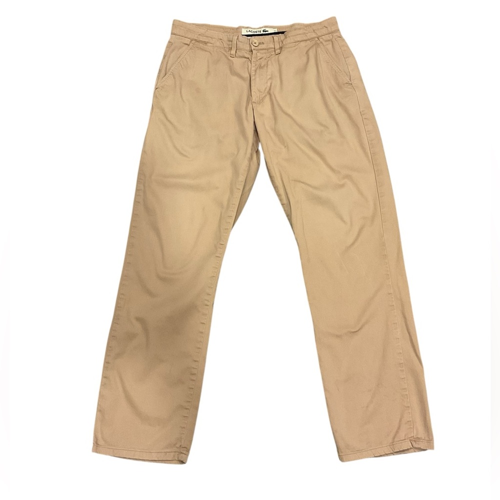 Lacoste Men’s Khaki Straight Fit Pants